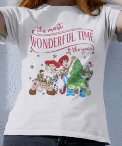 The Most Wonderful Time Of The Year Christmas White Tee Toy Story