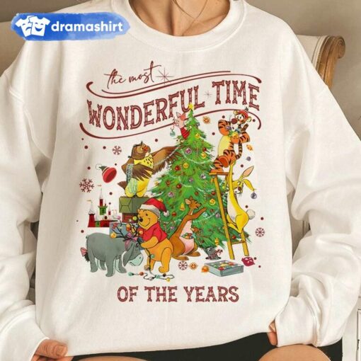 The Most Wonderful Time Of The Years Christmas Sweatshirt Winnie The Pooh