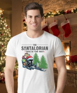 The Santalorian This Is The Way Star Wars Mandalorian Christmas Sweatshirts