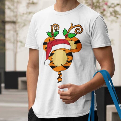 Tigger Head Christmas T-shirt Winnie The Pooh