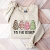 Tis The Season Christmas Cake Lights Sweatshirt Lovely Unique Xmas Gift