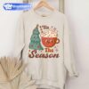 Tis The Season Cup of Coffee Christmas Tree Sweashirt