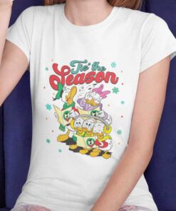 Tis’ The Season Donald Daisy Duck, Huey, Dewey, and Louie Sing Christmas T-shirt