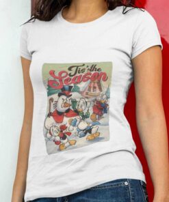 Tis’ The Season Donald Duck, Huey, Dewey, and Louie Snowman T-shirt