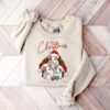 Tis The Season To Be Stylish Merry Christmas Cute Animals Bunnies Lights Sweatshirt