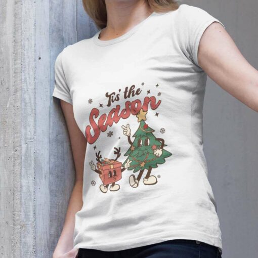 Tis’ The Season X-Mas Tree And Giftbox T-shirt