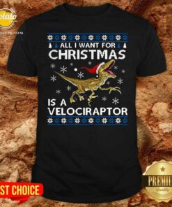 Top All I Want For Christmas Is A Velociraptor Dinosaur Shirt Top All I Want For Christmas Is A Velociraptor Dinosaur Shirt