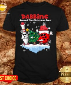 Top Bowling Dabbing Around The Christmas Tree Shirt Top Bowling Dabbing Around The Christmas Tree Shirt