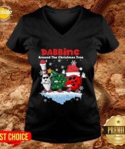 Top Bowling Dabbing Around The Christmas Tree Shirt Top Bowling Dabbing Around The Christmas Tree Shirt