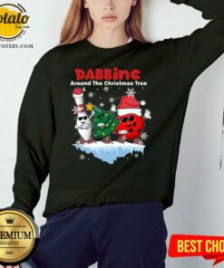 Top Bowling Dabbing Around The Christmas Tree Shirt 3 Top Bowling Dabbing Around The Christmas Tree Shirt 4