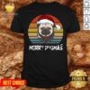 Top Merry Pugmas Funny Pug Christmas Style Vintage Shirt