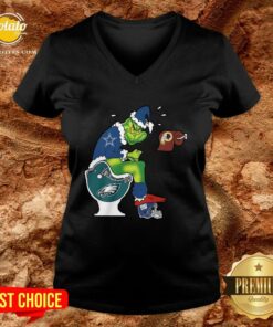 Top The Grinch Dallas Cowboys Shit On Toilet Philadelphia Eagles And Other Teams Christmas Shirt 1 Top The Grinch Dallas Cowboys Shit On Toilet Philadelphia Eagles And Other Teams Christmas Shirt 2