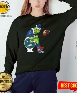 Top The Grinch Dallas Cowboys Shit On Toilet Philadelphia Eagles And Other Teams Christmas Shirt 3 Top The Grinch Dallas Cowboys Shit On Toilet Philadelphia Eagles And Other Teams Christmas Shirt 4