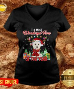 Top West Highland White Terrier The Most Wonderful Time Of The Year Ugly Christmas Shirt Top West Highland White Terrier The Most Wonderful Time Of The Year Ugly Christmas Shirt