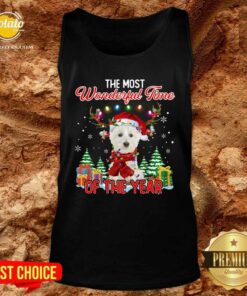 Top West Highland White Terrier The Most Wonderful Time Of The Year Ugly Christmas Shirt 3