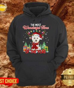 Top West Highland White Terrier The Most Wonderful Time Of The Year Ugly Christmas Shirt 5