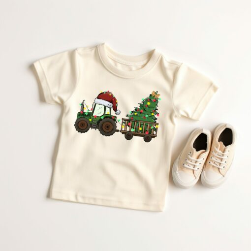 Tractor Funny Farmer Christmas Tree Xmas Sweatshirt