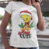 Tweety Bird Merry & Cute Christmas T-Shirt Looney Tunes