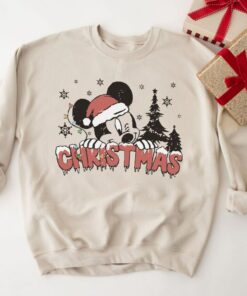 Very Merry Xmas Disneyland Mickey Mouse Christmas Lights Sweatshirt