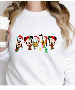 Vintage Cute Disneyland Mickey And Friends Christmas Sweatshirt