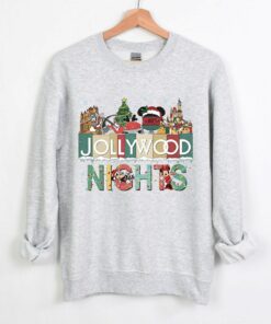 Vintage Disneyland Hollywood Studios Jollywood Nights Mickey Ears Christmas Sweatshirt Lovely Unique Xmas Gift