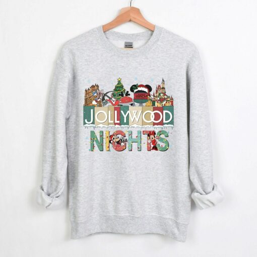 Vintage Disneyland Hollywood Studios Jollywood Nights Mickey Ears Christmas Sweatshirt Lovely Unique Xmas Gift