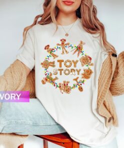 Vintage Toy Story Disneyland Gingerbread Cookie Christmas Sweatshirt Lovely Unique Xmas Gift