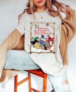 Vintage Winnie The Pooh Bear And Friends Christmas Sweatshirt Cute Unique Xmas Gift