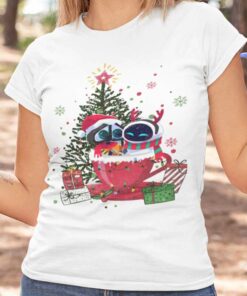 Wall E ‘n Eve In A Cup Christmas T-shirt