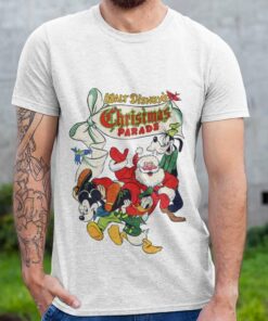 Walt Disney’s Christmas Parade Mickey Goofy Donald Duck and Santa Christmas T-shirt Walt Disney’s Christmas Parade Mickey Goofy Donald Duck and Santa Christmas T-shirt