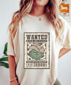Wanted Grinchy Dead Or Alive Funny Christmas Sweatshirt Humor Unique Xmas Gift Wanted Grinchy Dead Or Alive Funny Christmas Sweatshirt Humor Unique Xmas Gift