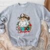 Western Cowboy Christmas Cool Santa Claus Sweatshirt Lovely Unique Xmas Gift