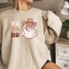 Western Cute Santa Claus Cowboy Hat Ho Ho Ho Sweatshirt Lovely Unique Xmas Gift