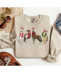 Western Horse Christmas Funny Sweatshirt Lovely Unique Xmas Gift Western Horse Christmas Funny Sweatshirt Lovely Unique Xmas Gift
