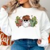 Western Joy Santa Claus Cowboy Cactus Ho Ho Ho Sweatshirt Lovely Unique Xmas Gift