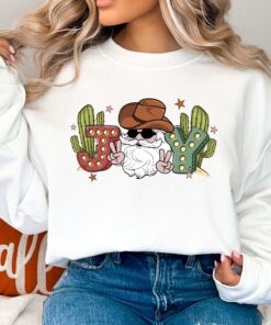 Western Joy Santa Claus Cowboy Cactus Ho Ho Ho Sweatshirt Lovely Unique Xmas Gift Western Joy Santa Claus Cowboy Cactus Ho Ho Ho Sweatshirt Lovely Unique Xmas Gift