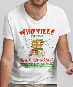 Whoville Est 1954 Bed & Breakfast Christmas T-shirt The Grinch Whoville Est 1954 Bed & Breakfast Christmas T-shirt The Grinch