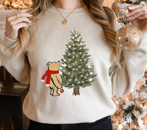 Winnie Disneyland Classic Pooh Tree Christmas Sweatshirt