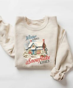 Winter Wishes And Snowflake Kisses Sweatshirt Unique Xmas Gift Winter Wishes And Snowflake Kisses Sweatshirt Unique Xmas Gift