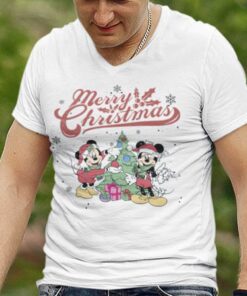 Xmas Tree Mickey Minnie Merry Christmas T-shirt Xmas Tree Mickey Minnie Merry Christmas T-shirt