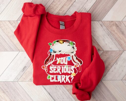 You Serious Clark Bling Lights Cute Sheep Funny Sweatshirt Lovely Unique Xmas Gift