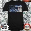 American Flag Husband Daddy Protector Hero Lineman Shirt