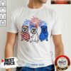 American Flag Pitbull 4th Of July Shirt