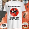 An Old Man With A Horse Shirt