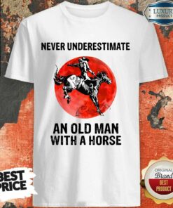 An Old Man With A Horse Shirt