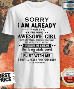 Appalled 1 I Am Already Awesome Girl Shirt