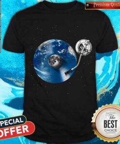 Awesome Disc Jockey Vinyl Earth Shirt
