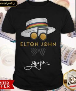 Awesome Elton John Hat Signature Shirt