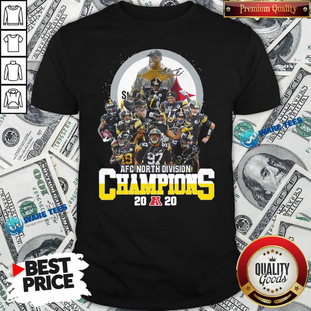 Awesome Pittsburgh Steelers 2020 Afc North Division Champions Signatures 2020 Shirt Awesome Pittsburgh Steelers 2020 Afc North Division Champions Signatures 2020 Shirt
