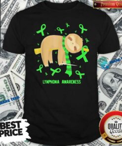Awesome Sloth Lymphoma Awareness Shirt